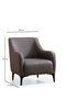 Atelier Del Sofa Belissimo - Sillón orejero Gris oscuro